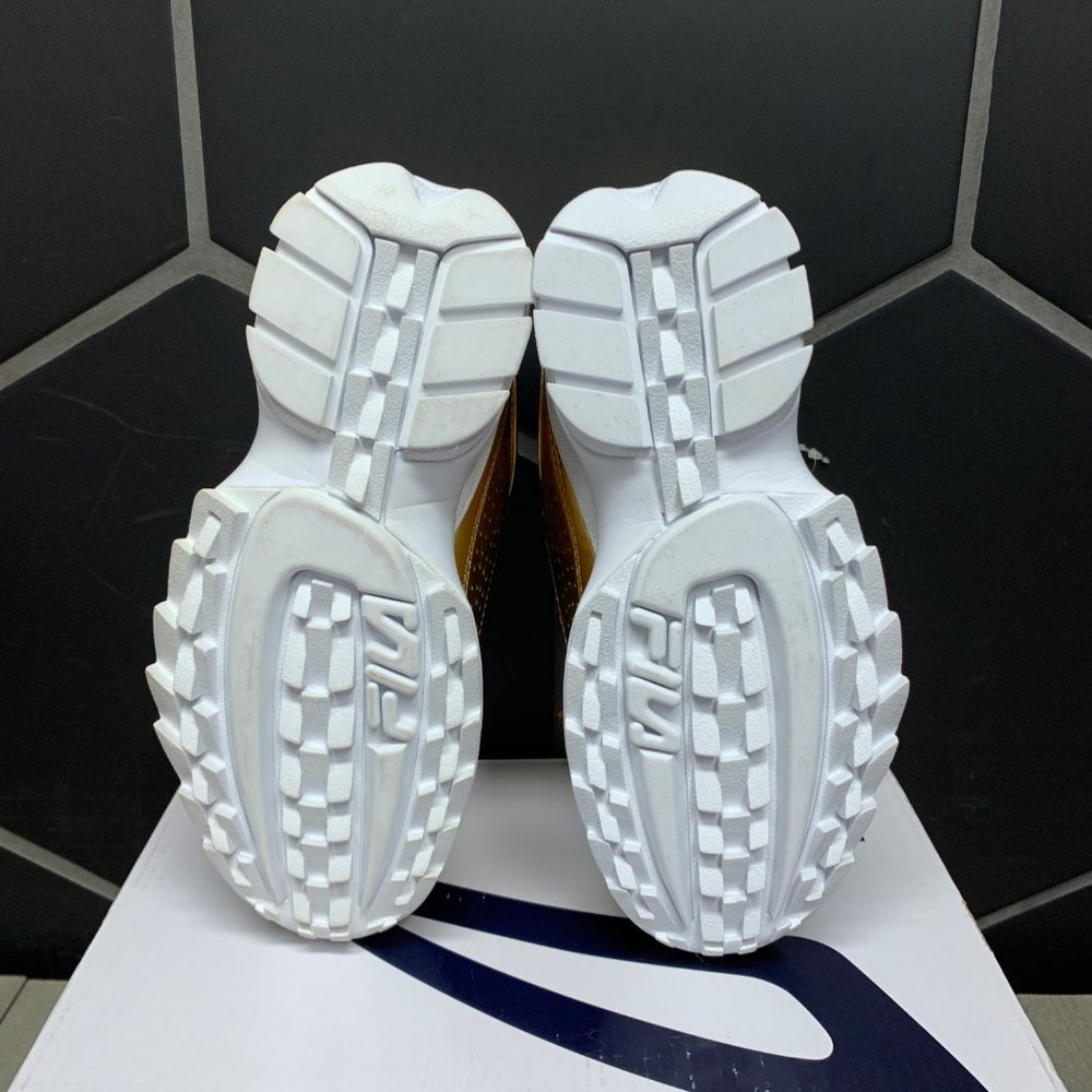Fila Disruptor II Premium Metallic Gold Sneakers - Picture 5 of 5